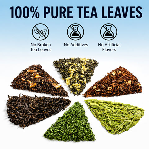 Whole Leaf Tea Bags – Hot & Cold Brew, Sugar Free