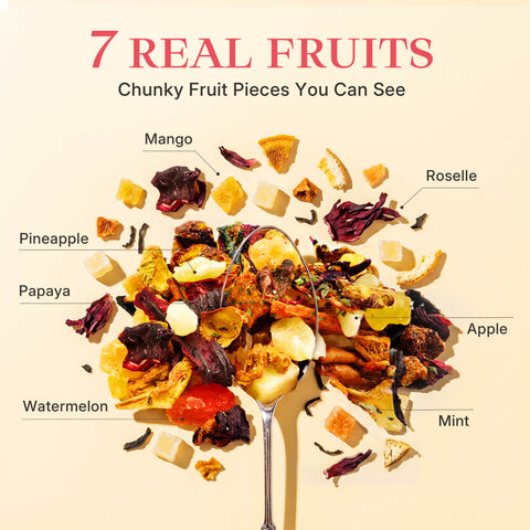 شاي فاكهة البطيخ والنعناع